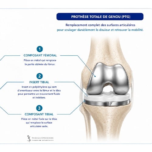 schema prothese totale de genou dr thomas stevignon specialiste genou chirurgien orthopedique paris